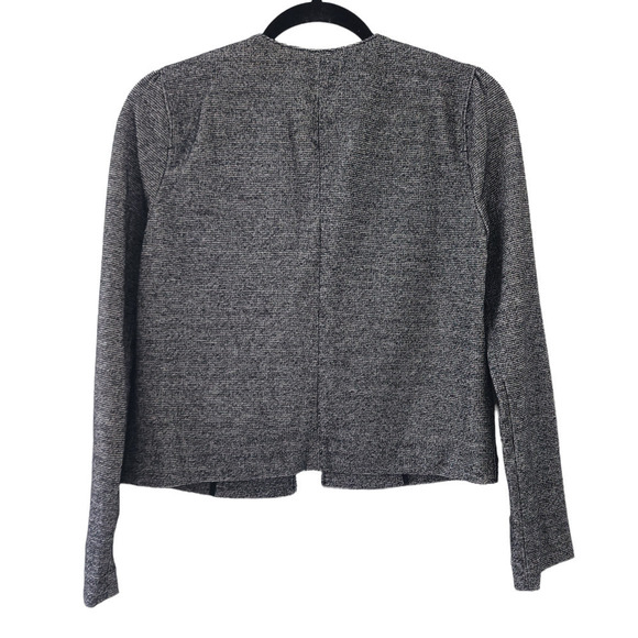 J.Crew 365 Blazer XS Heather Gray Open Boucle Long Sleeve Pockets Career Jacket - Picture 6 of 8